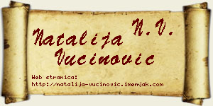 Natalija Vučinović vizit kartica